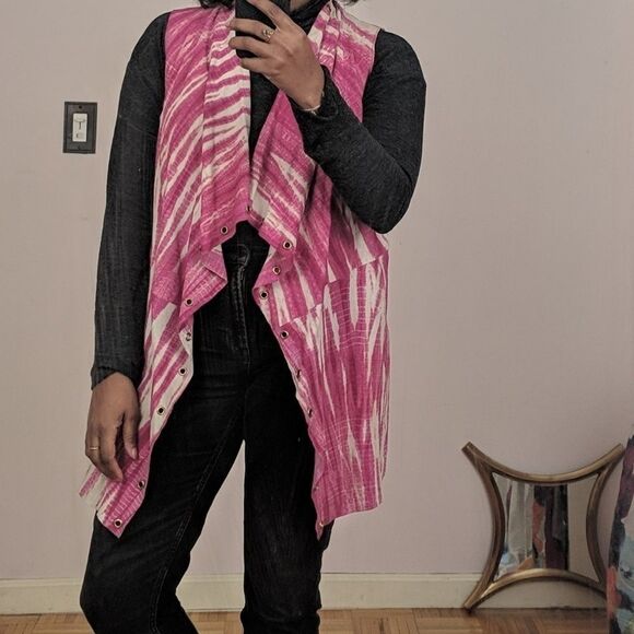 Michael Kors suede tie dye vest - Picture 3 of 7
